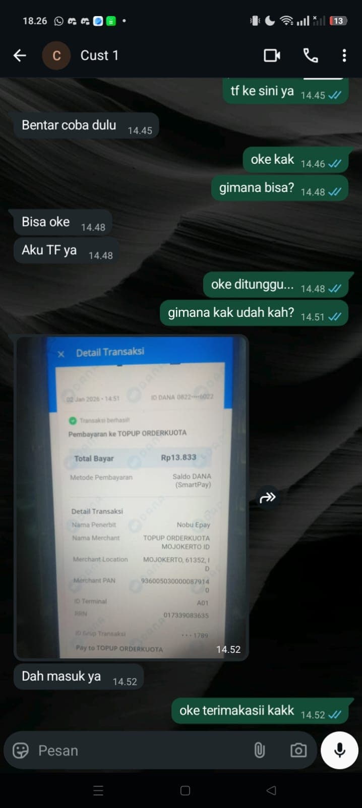Testimoni Customer Cosax 1